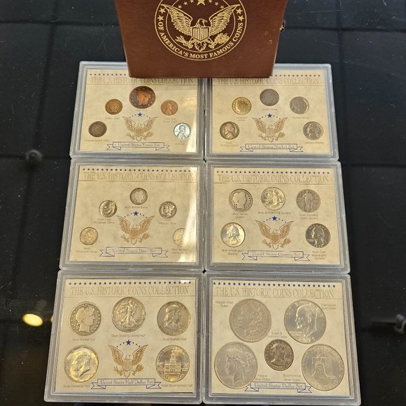 150 Years of America Most Famous Coins COMPLETE Set by American Historic Society - Picture 1 of 9